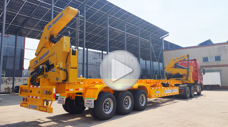 40Ft CN Hammar Container Side Loader Trailer Price for Sale in Guyana
