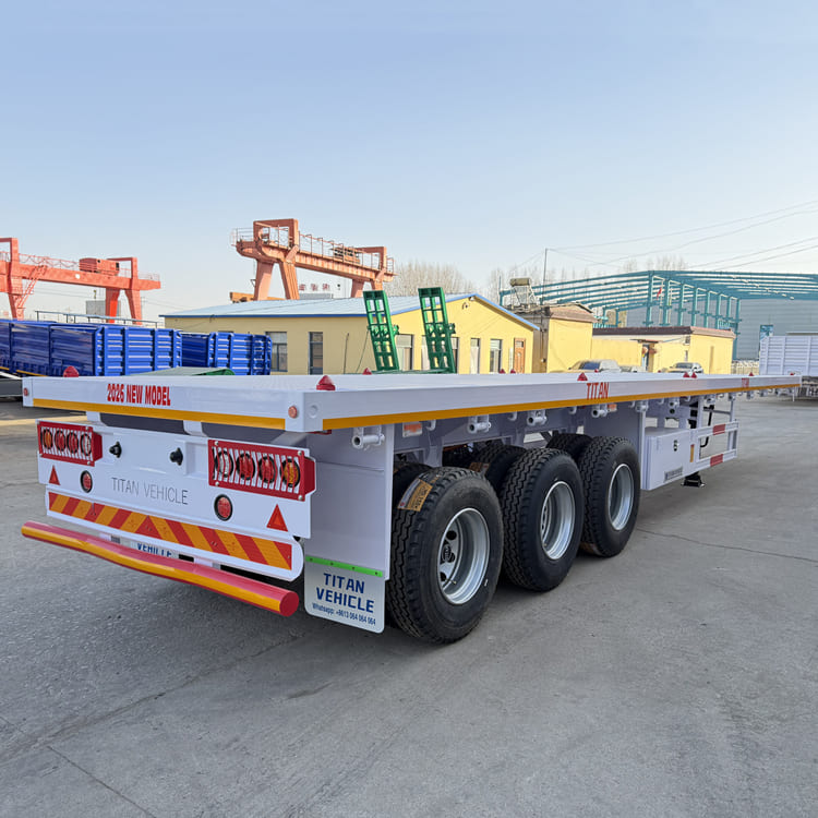 Tri Axle Flatbed Semi Trailer