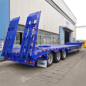 Tri Axle Low Bed Truck Trailer