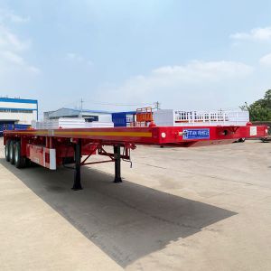 Tri Axle 40 Foot Flatbed Trailer