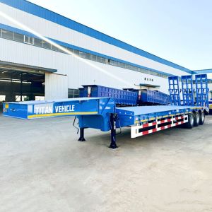 Tri Axle 40Ft Semi Low Bed Trailer