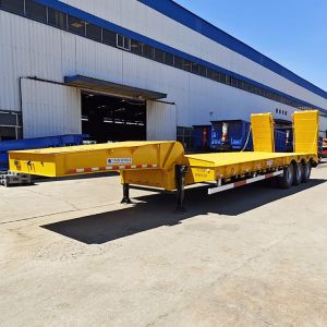 Tri Axle Hydraulic Low Bed Trailer
